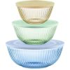 Pyrex Pyrex® Colors Sculpted Tinted 6-piece Mixing Bowl Set