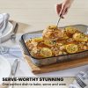 Pyrex Pyrex® Sculpted Tinted Colors Sculpted Tinted 9" x 13" Baking Dish, Smoke