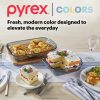 Pyrex Pyrex® Sculpted Tinted Colors 8" Square Baking Dish, Smoke