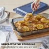 Pyrex Pyrex® Colors Sculpted Tinted 4-piece Baking Set with Plastic Lids, Smoke