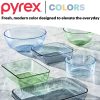 Pyrex Pyrex® Colors Sculpted Tinted 3-piece Mixing Bowl Set