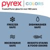 Pyrex Pyrex® Colors Sculpted Tinted 4.5-quart Mixing Bowl with Lid, Blue