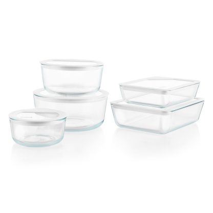 Pyrex Pyrex® Ultimate 10-Piece Glass Storage Set with Glass Lids